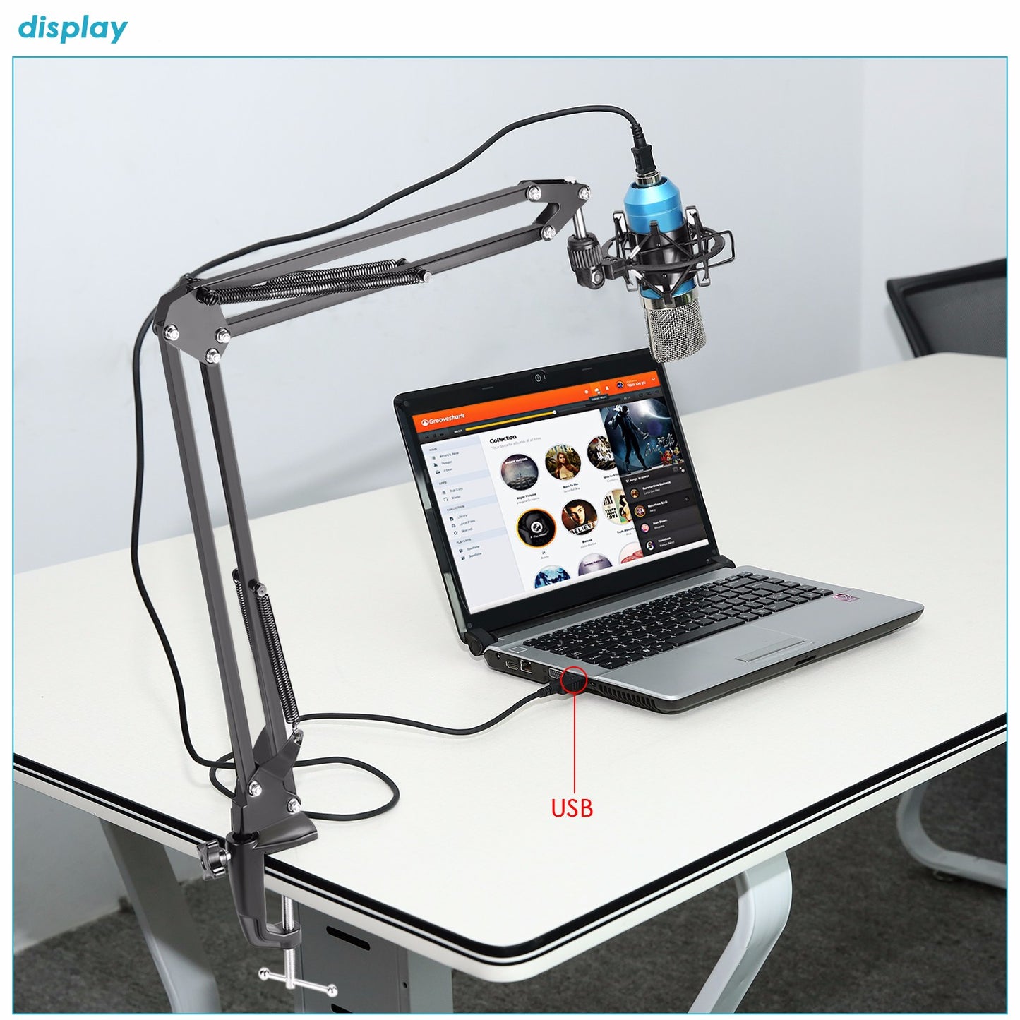 ClearVoice Studio Mic Set with Adjustable Stand