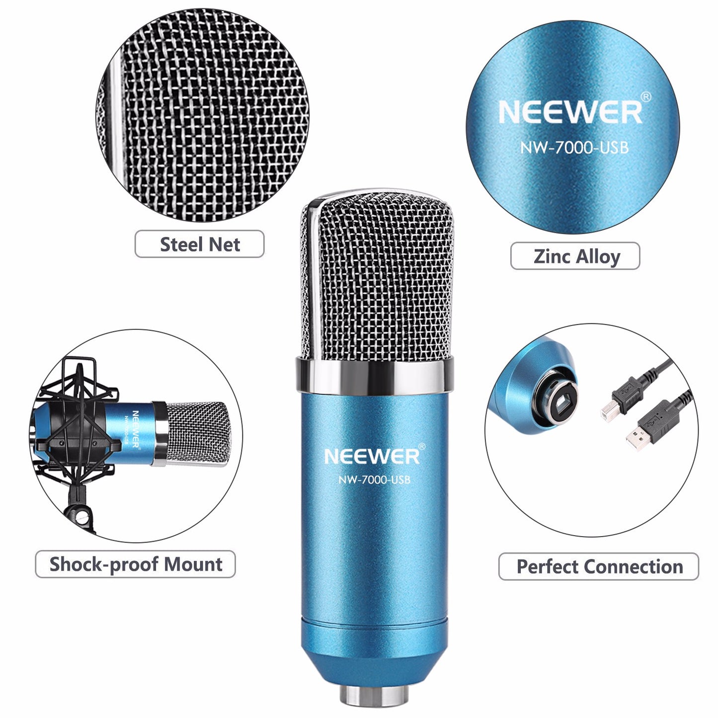ClearVoice Studio Mic Set with Adjustable Stand