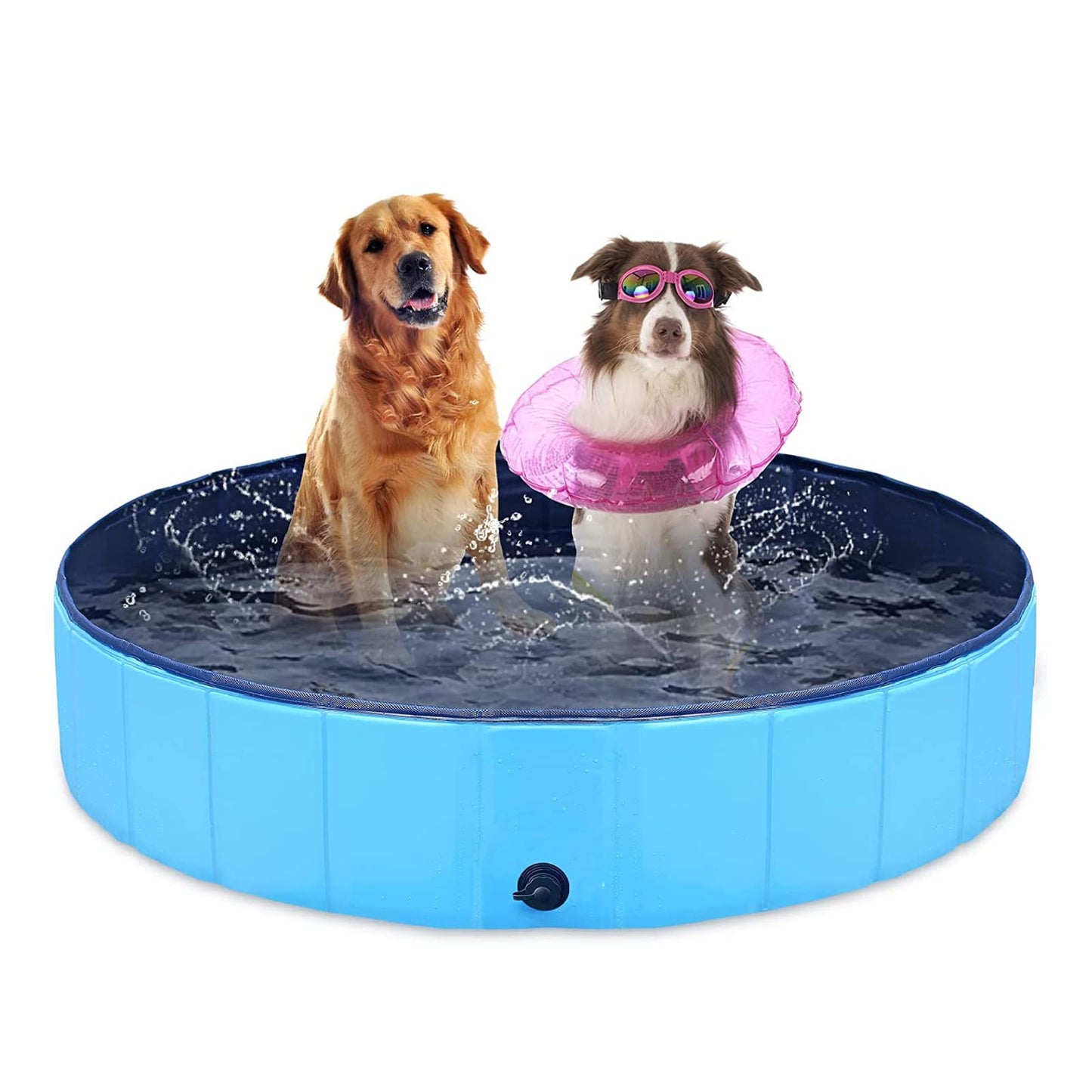 SplashFun Large Foldable Dog Pool