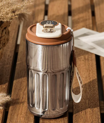 Precision Temp Elite: Smart Digital Thermal Bottle with Real-Time LED Display