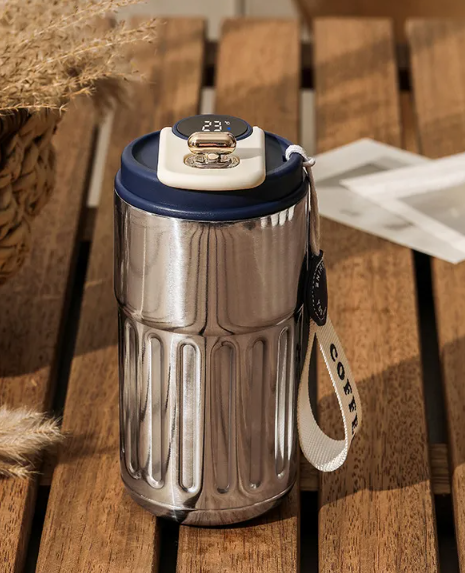 Precision Temp Elite: Smart Digital Thermal Bottle with Real-Time LED Display