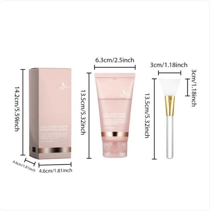 Pure Radiance: Hydrolyzed Collagen Deep Cleansing & Revitalizing Facial Mask