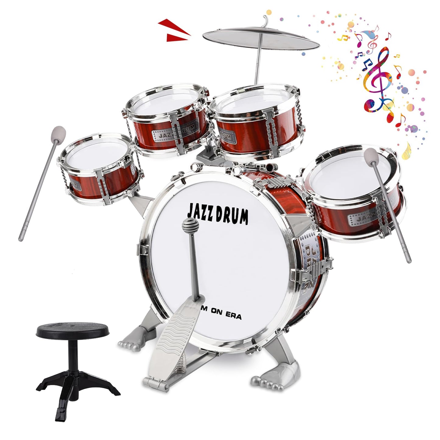 Lil' Drummer Jazz Kit - Beginner Set with Stool for Kids